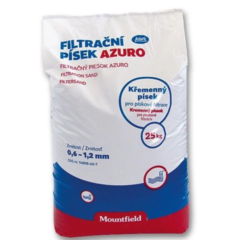 Filtrační písek křemičitý Azuro 0,4 - 0,8 mm - 25 kg